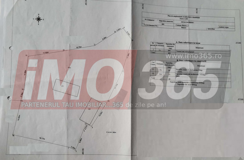 Teren Valea Ursului - casa locuibila | 900mp | intravilan | priveliste deosebita