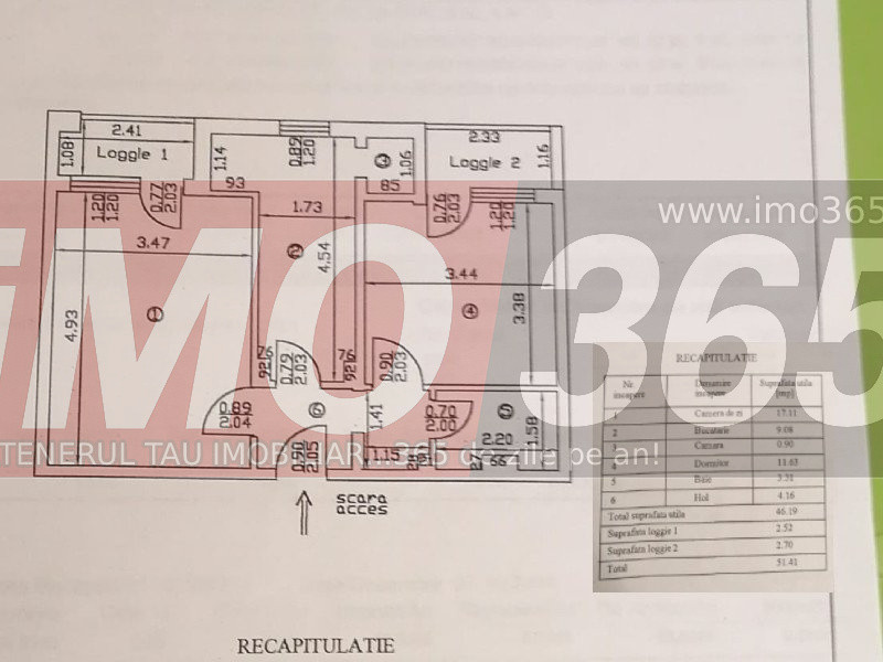 Ap.2 camere decomandat et 2 Prundu, mobilat utilat centrala 