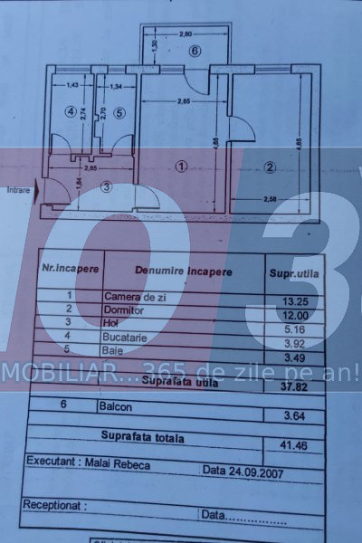 Apartament 2 camere Exercitiu Banat Etaj intermediar | finisat | mobilat partial