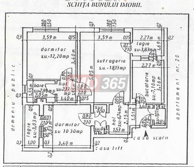 Ap.3 cam 69mp centrala termopan 2bai 2balcoane