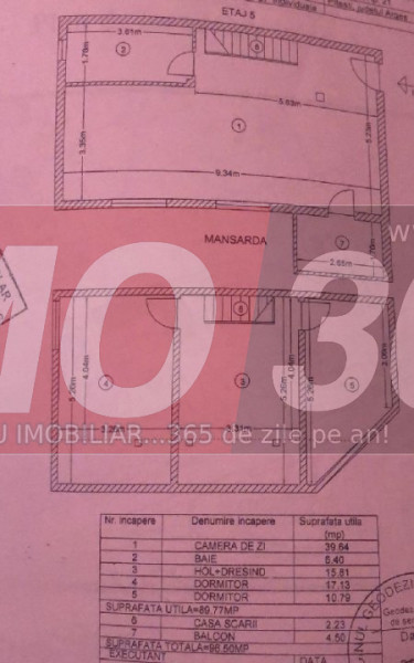 Apartament 3 Camere Trivale 90mp utili | 97mp total