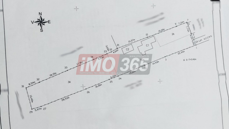 Teren Bascov 1754mp-izvor pe teren-intre case-la 700m de sens Bascov