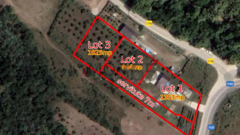 Teren Lupueni - Babana - intravilan 1025mp