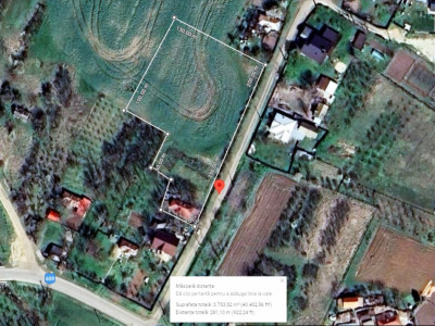 Casa demolabila si teren 3758mp intravilan Rociu Gliganu