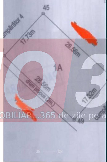 Teren intravilan Geamana | 500 mp | la 2 min de Targul Saptamanal